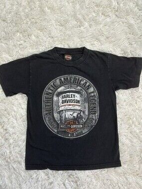 VINTAGE Kids AUGUSTA Georgia HARLEY DAVIDSON TEE-SIZE LARGE